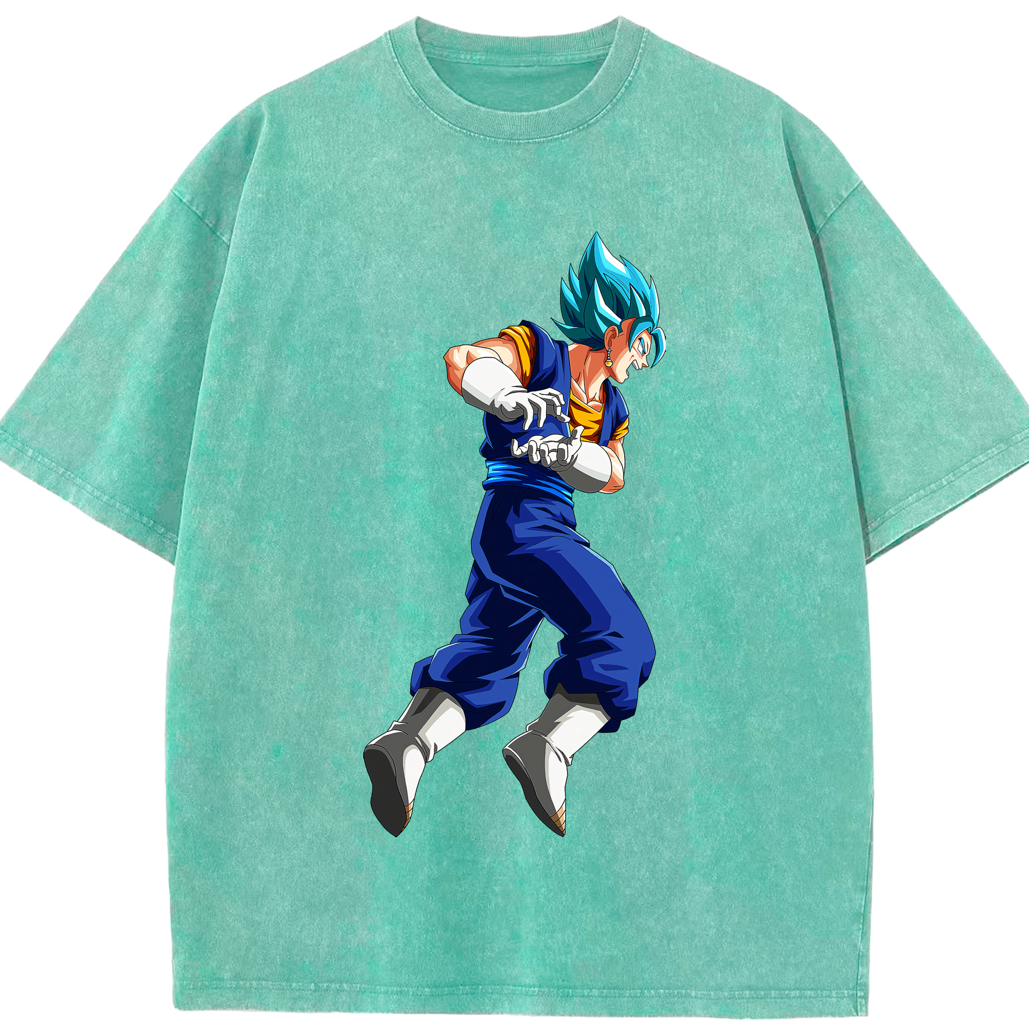 （画像用） ドラゴンボール ベジット DRAGON BALL Vegetto 綿100% ヴィンテージ風 半袖Tシャツ（フロントプリント）